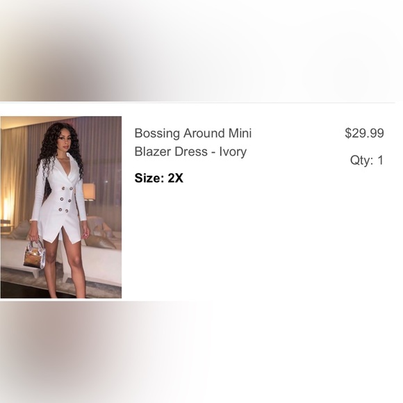bossing around mini blazer dress Bossing Around Mini Blazer Dress - Light Blue